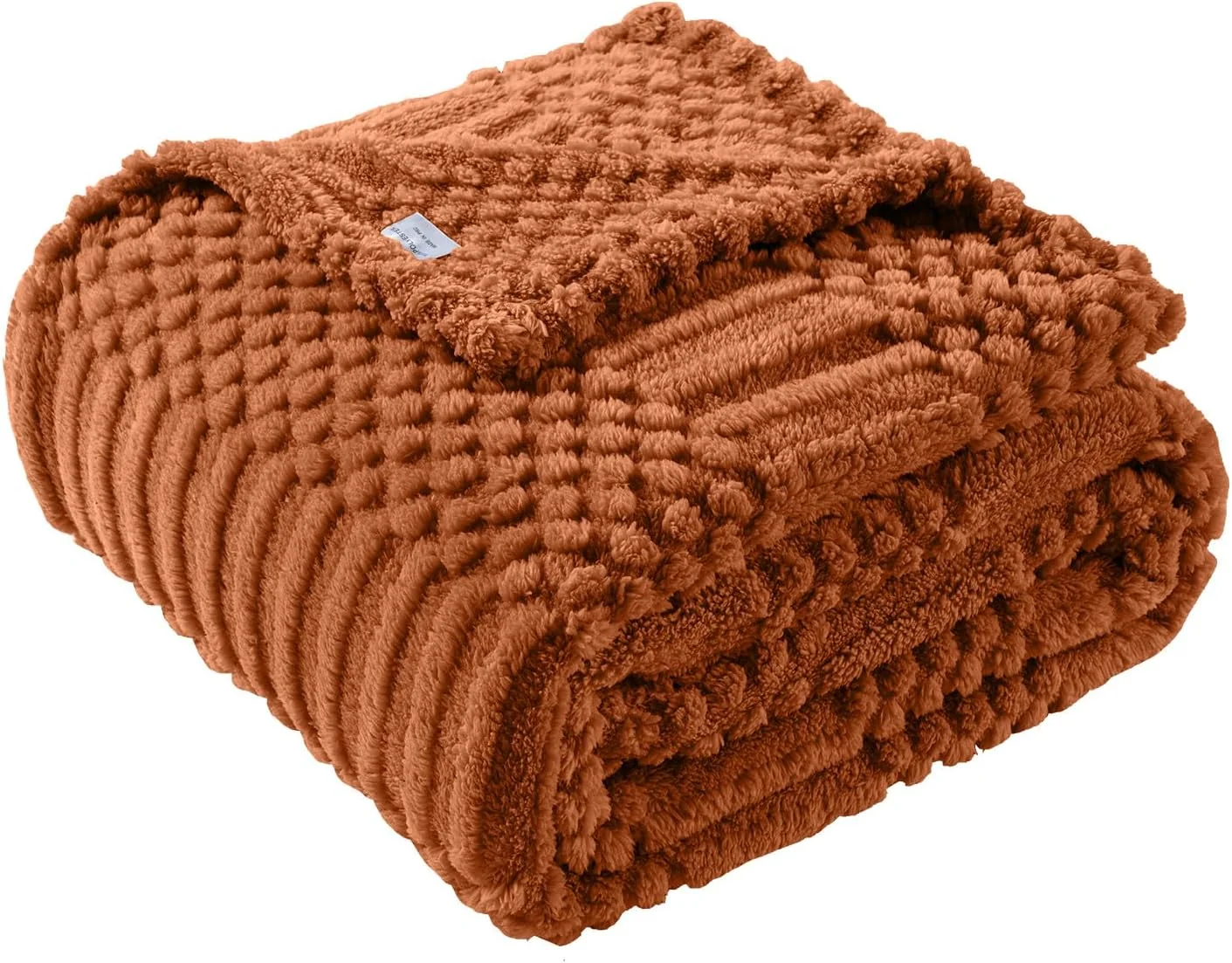 Cozy Rust Throw Blanket