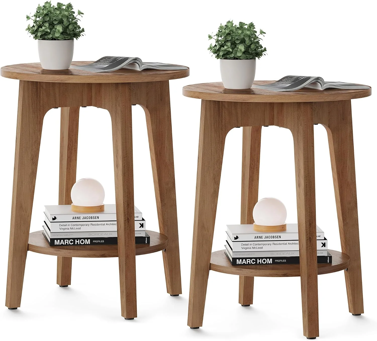 Cozy Honey Brown Side Tables