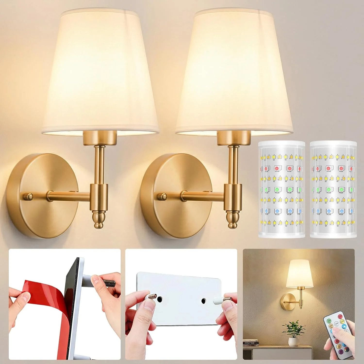 Cozy Wireless Wall Sconces