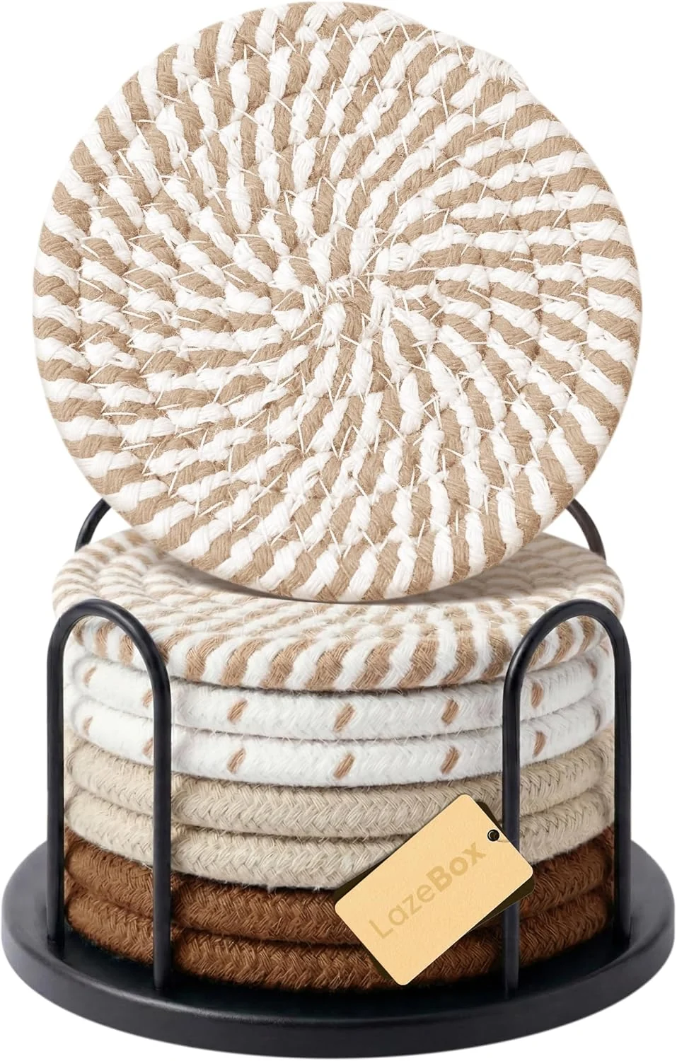 Cozy Coffee Table Coasters for Neutral Living Room Decor